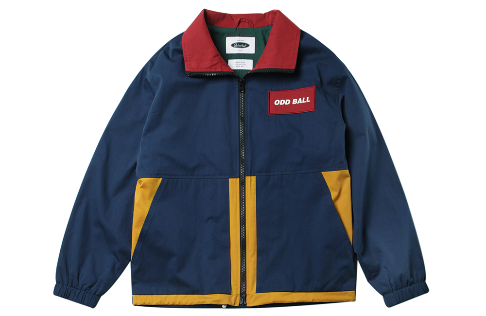 Color-block Retro sports Jacket (blue)