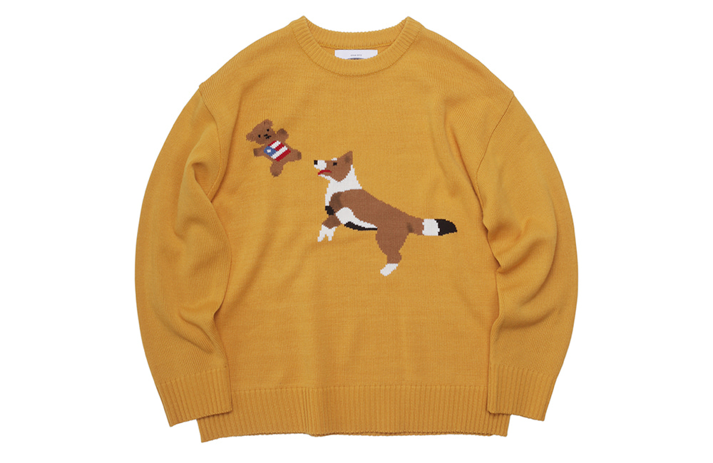 Jump &amp; Bite Knit Sweater (yellow)
