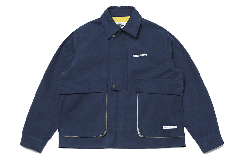 Peach Skin Cover-all Jacket (navy)