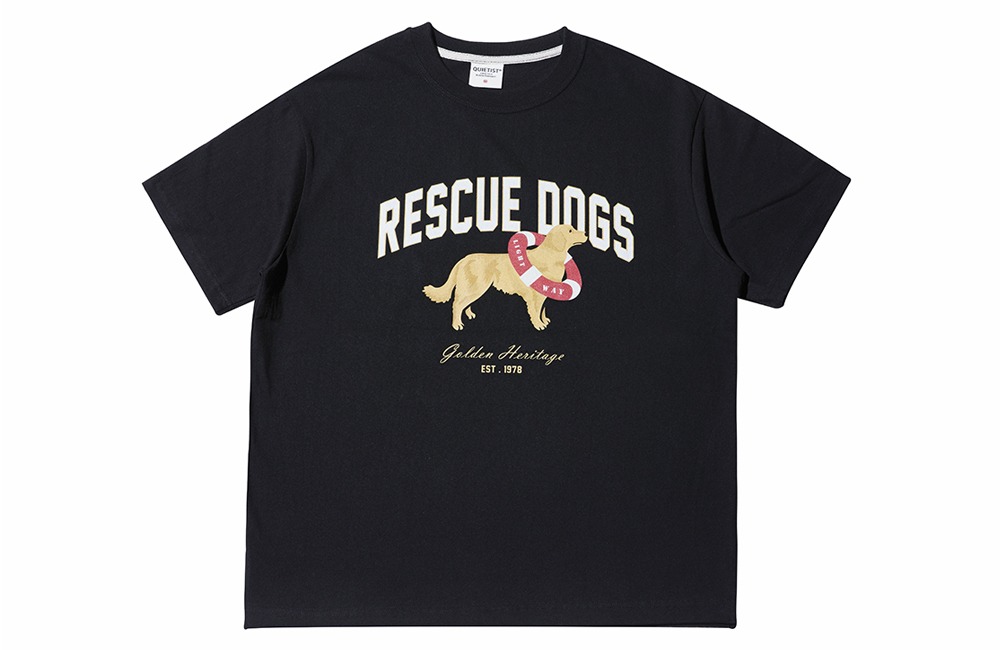 Rescue Dogs 1/2 T-Shirts (black)