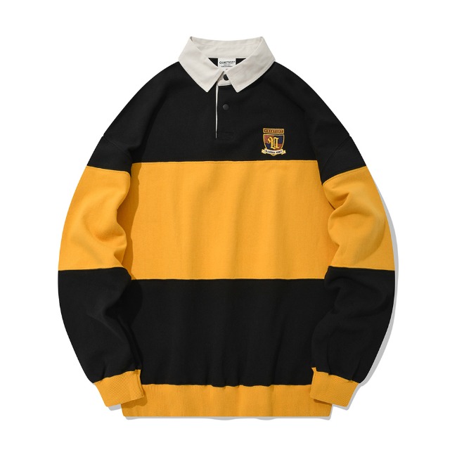 RUGBY SWEAT SHIRT-YELLOW